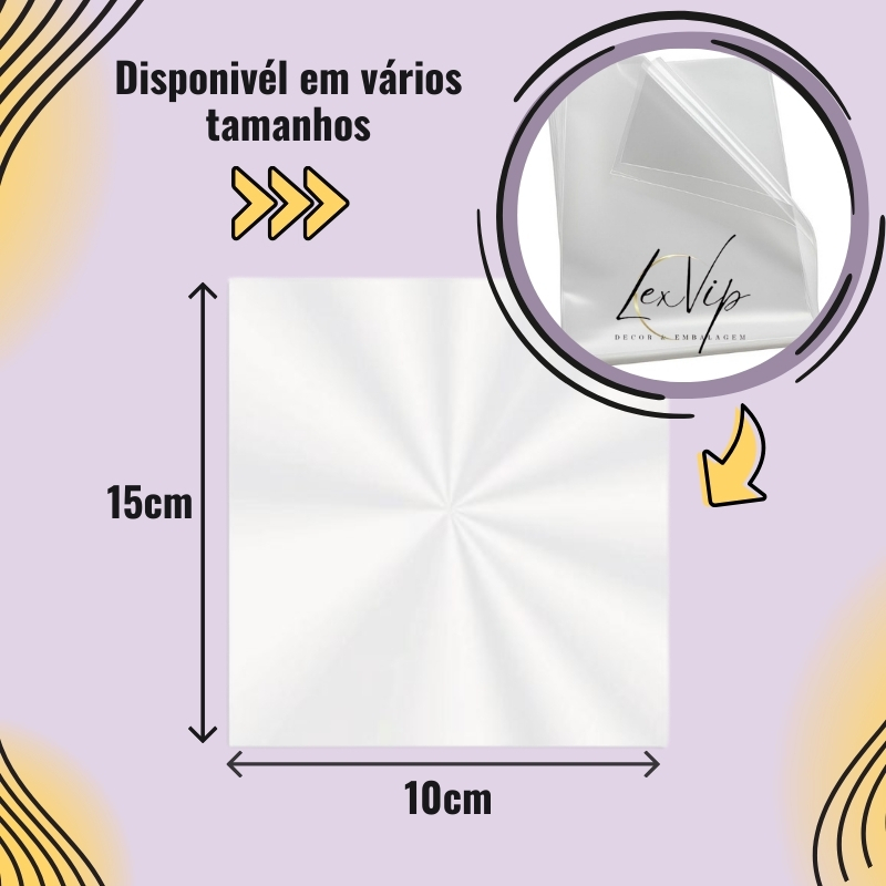 Saco Transparente/VARIAS MEDIDAS/25-50 Unidades -Cristal Transparente Presente Doces Halloween