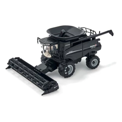 Miniatura Colheitadeira De Grãos Axial Trator Brinquedo Case Black Edition Usual Brinquedos