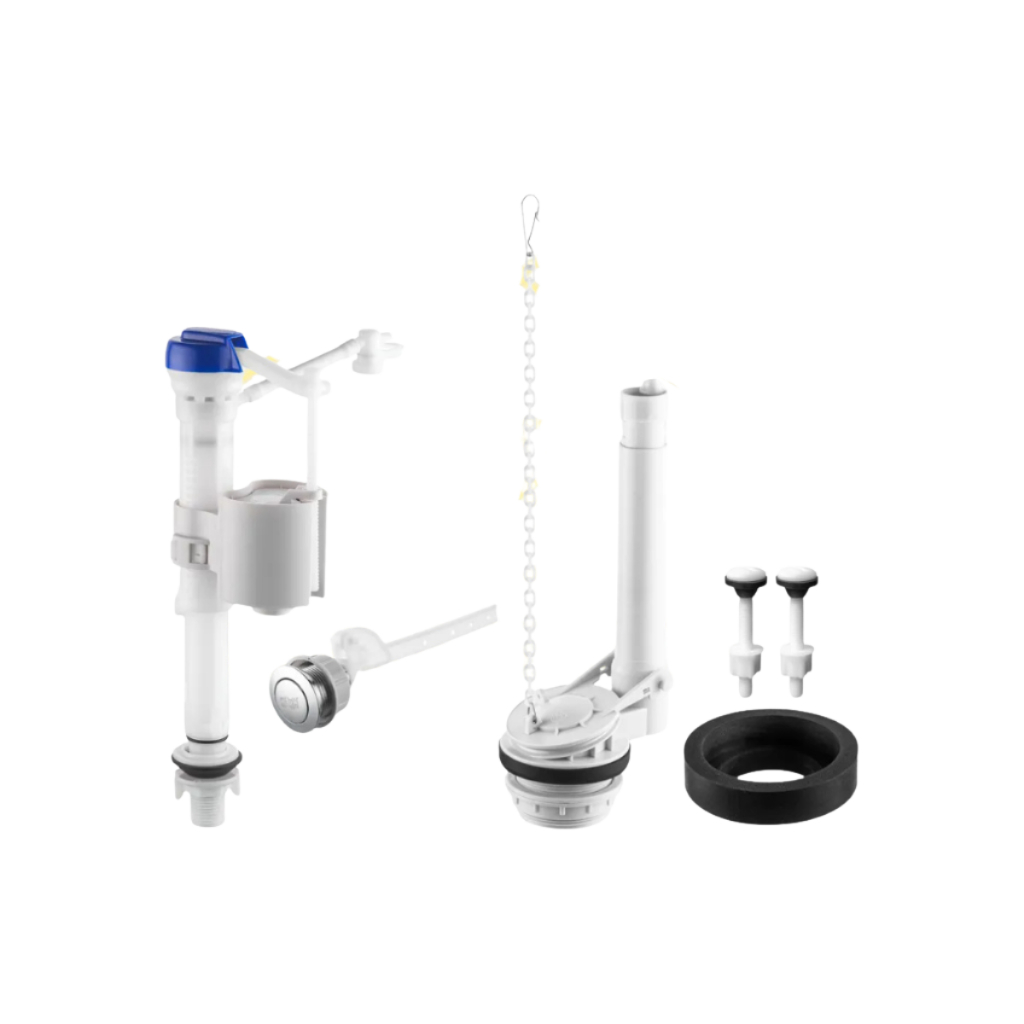 Kit Para Caixa Acoplada Completo Universal Single Flush Entrada Plus Acionamento Lateral Herc