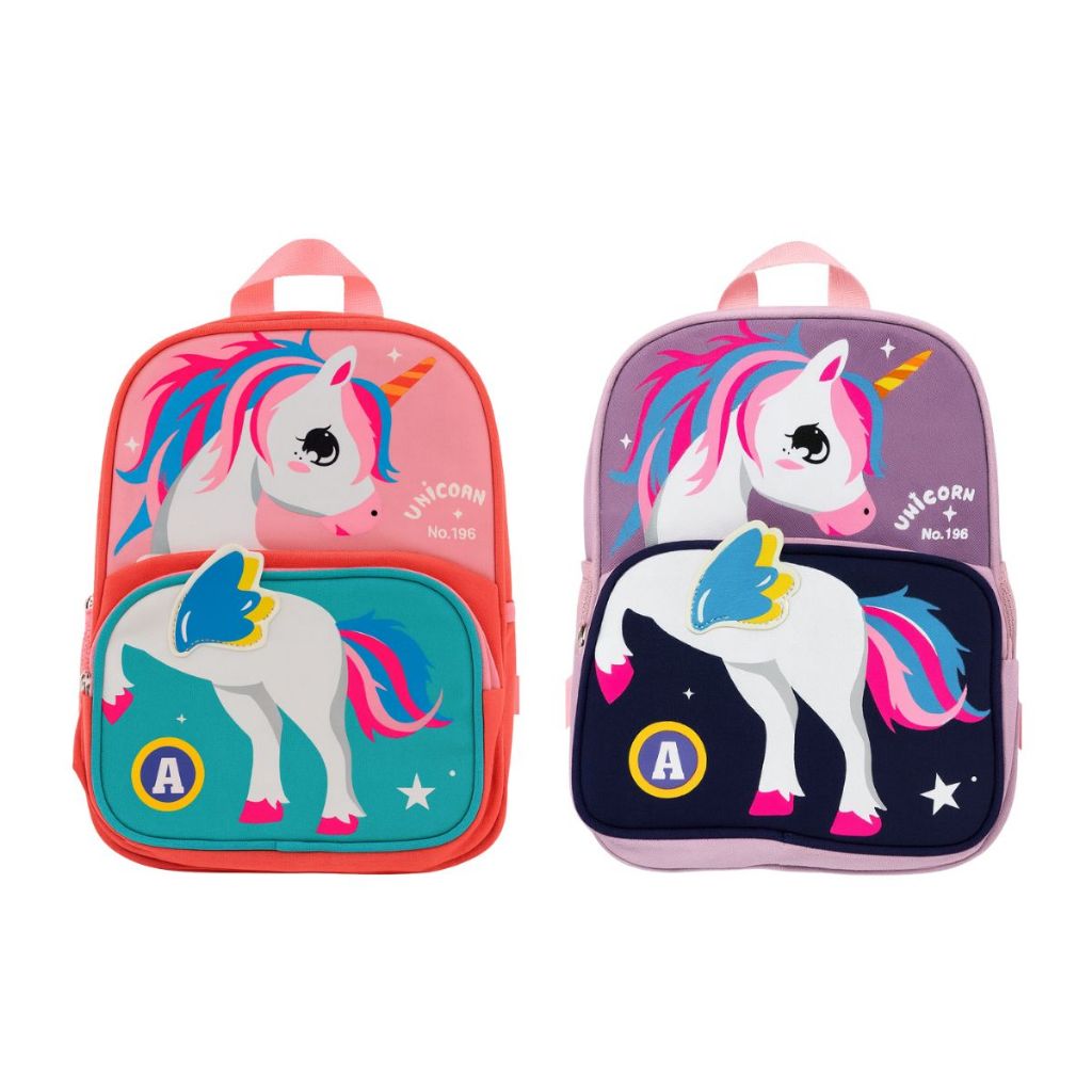 Mochila Costas Pequena Infantil Creche Menina Unicórnio