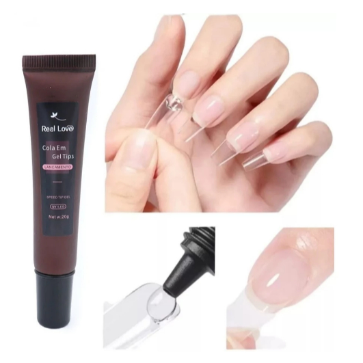 Cola Sólida para Unhas Soft Gel - Real Love 20g em Oferta na Shopee