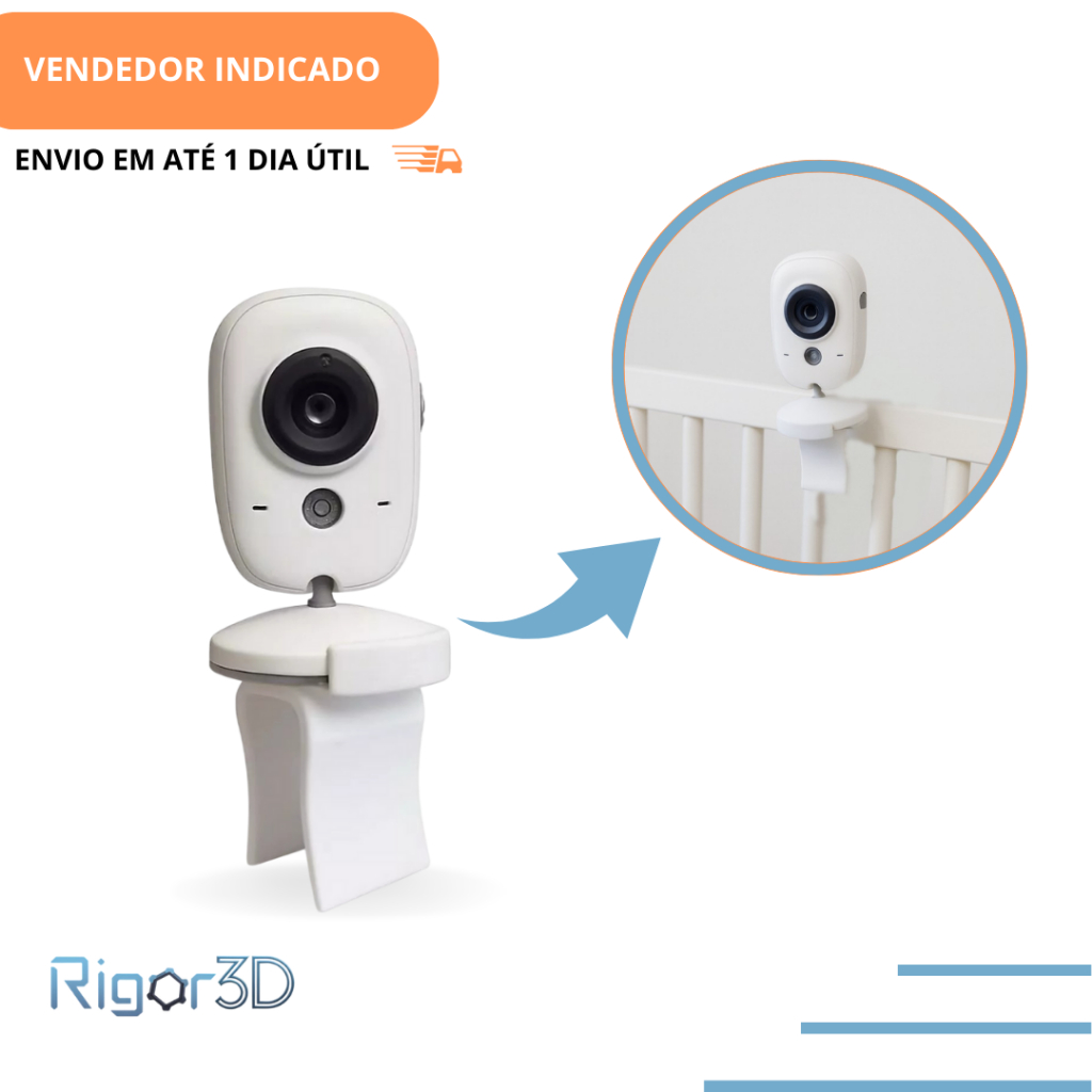 Suporte Compatível Com Babá Eletrônica Vb603  – Ajustável para Berço em Oferta na Shopee