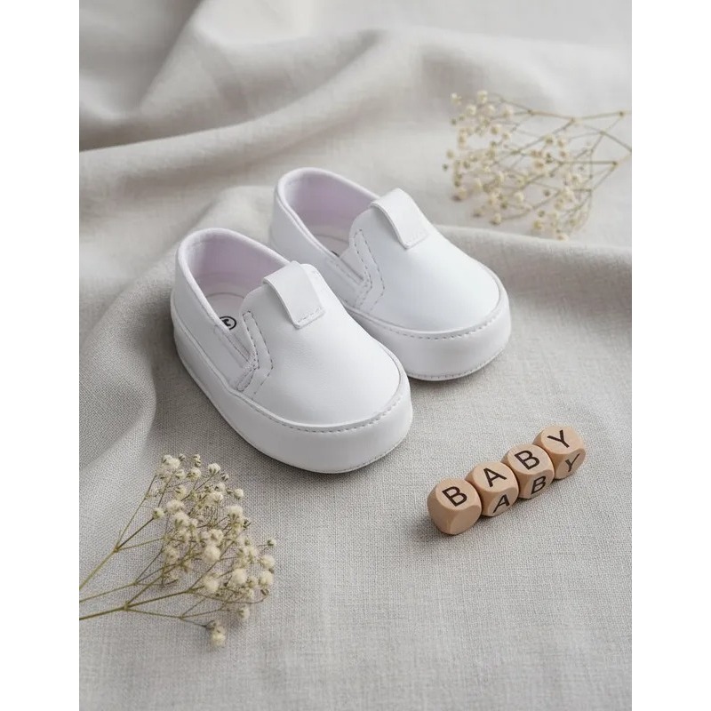 Sapatinho de bebe Menino Tênis de bebe Slip On forro Listra