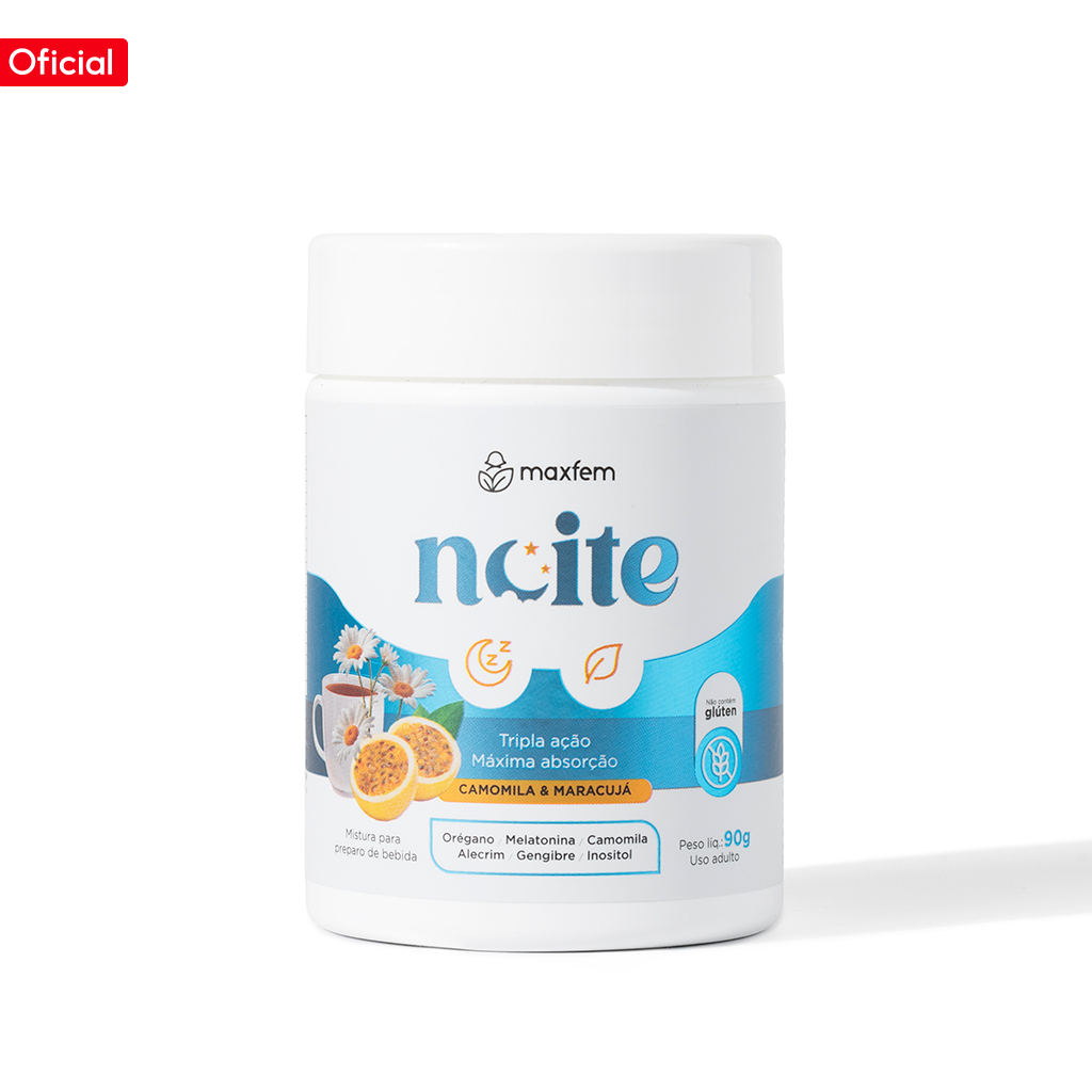 Maxfem Noite Suplemento Feminino Magnésio Inositol Vit C D3