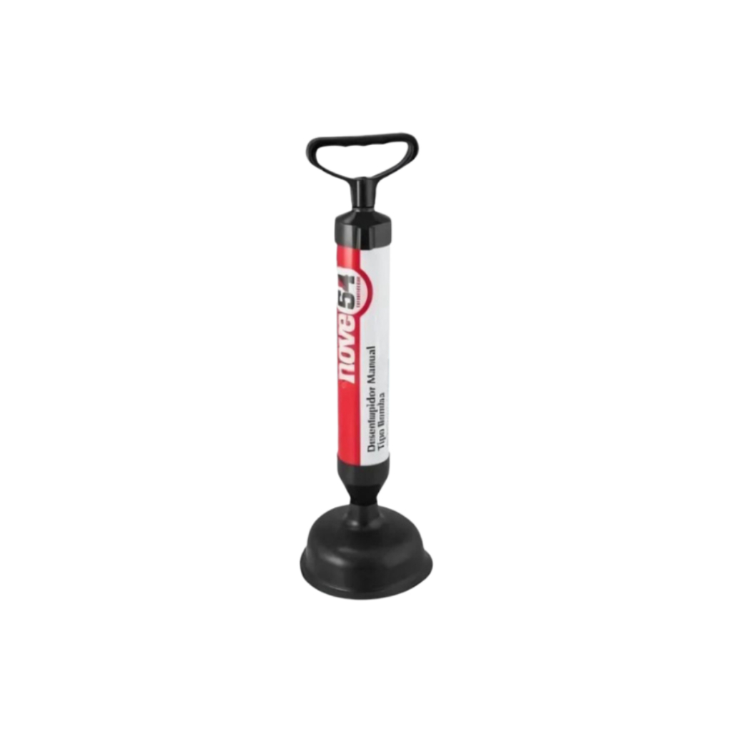 Desentupidor Para Ralos Pias Esgotos Vaso Sanitário Sucção Tipo Bomba Com Ventosa Borracha 180mm
