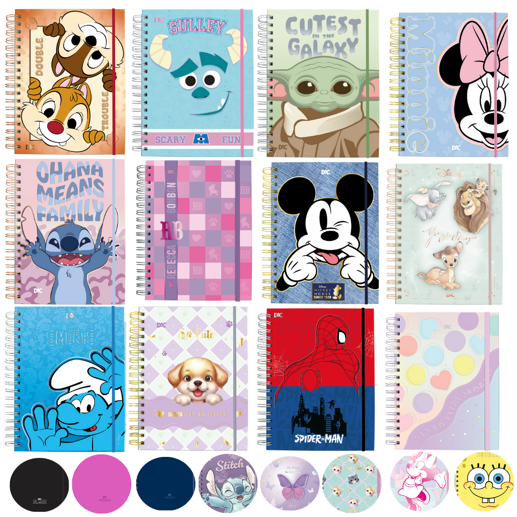 Caderno Smart Universitário 10 Matérias Inteligente 80 fls DAC - VÁRIOS MODELOS em Oferta na Shopee