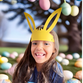 Kit Máscara COELHO TIARA EVA CORES SORTIDAS, para escola, criança, páscoa, decoração, festa infantil em Oferta na Shopee