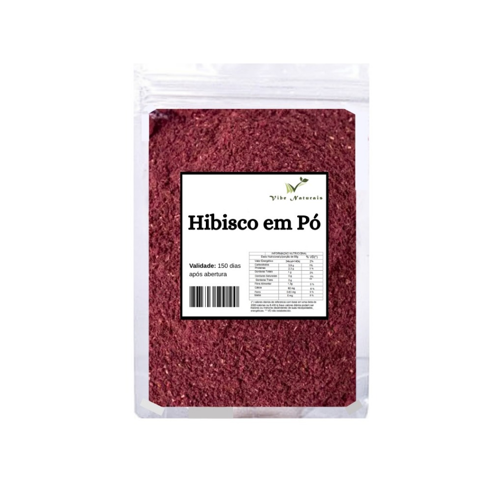 Hibisco em Pó - 100% Natural