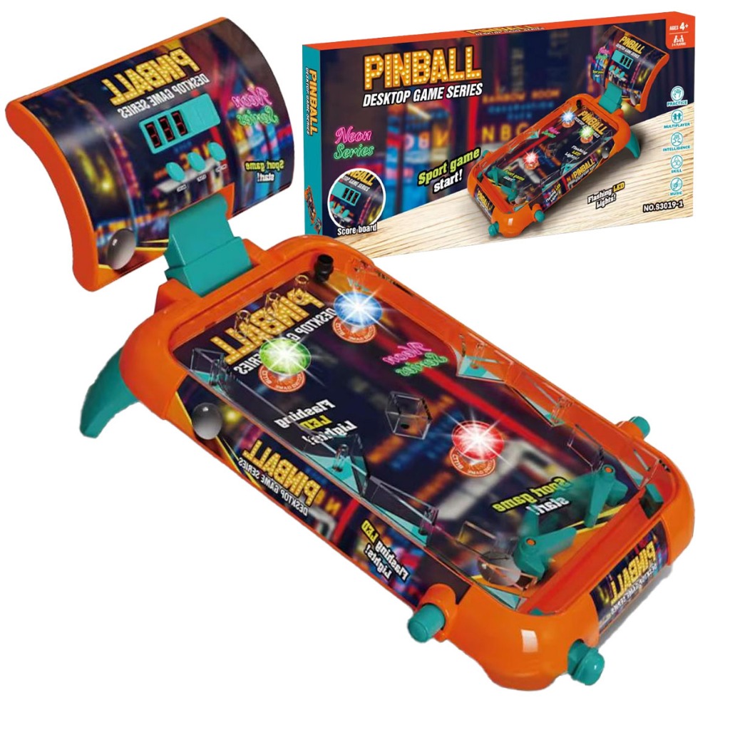 Brinquedo Jogo De Mesa Pinball Retrô Infantil Interativo Educativo