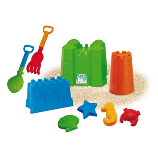Kit Brinquedo Praia Areia Molde Rastelinho e Castelo Completo Beach Play 9 Itens em Oferta na Shopee