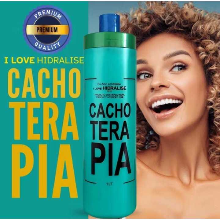 Lisoterapia Creme de Pentear Cachoterapia Cabelos Cacheados 1Litro - Super Definição e Hidratação
