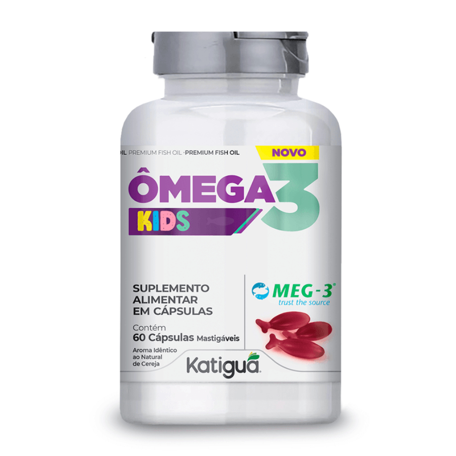 Omega 3 Kids 60Caps Mastigavel - Katiguá