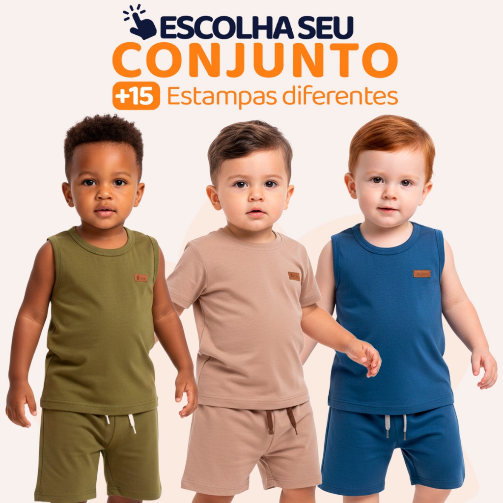 Conjunto de Bebê Menino Liso Masculino Roupa de Bebê Menino Básico Minimalista Roupa infantil Masculino l01 em Oferta na Shopee