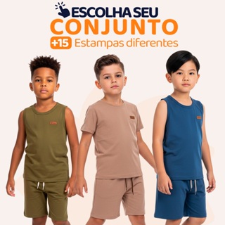 Conjunto Infantil Menino Básico Masculino Roupa de Menino Minimalista Roupa para Escola Uniforme infantil Masculino l01 em Oferta na Shopee