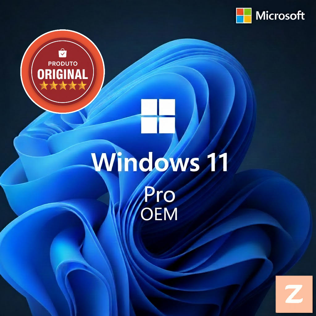 Chave de Ativação Original Windows 11 Pro  - Sistema Operacional Seguro Licença com NF