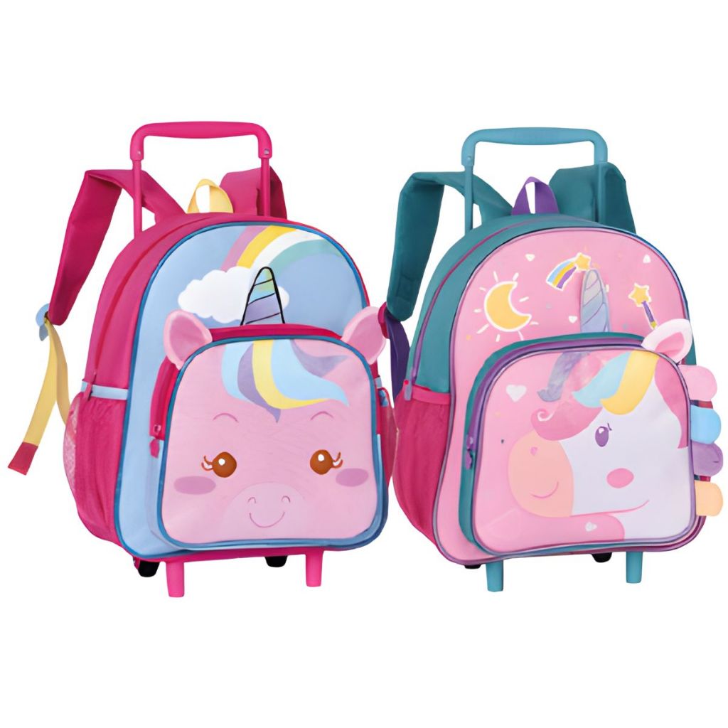 Mochila com Rodinha Mini Infantil Pets Unicórnio - Clio em Oferta na Shopee