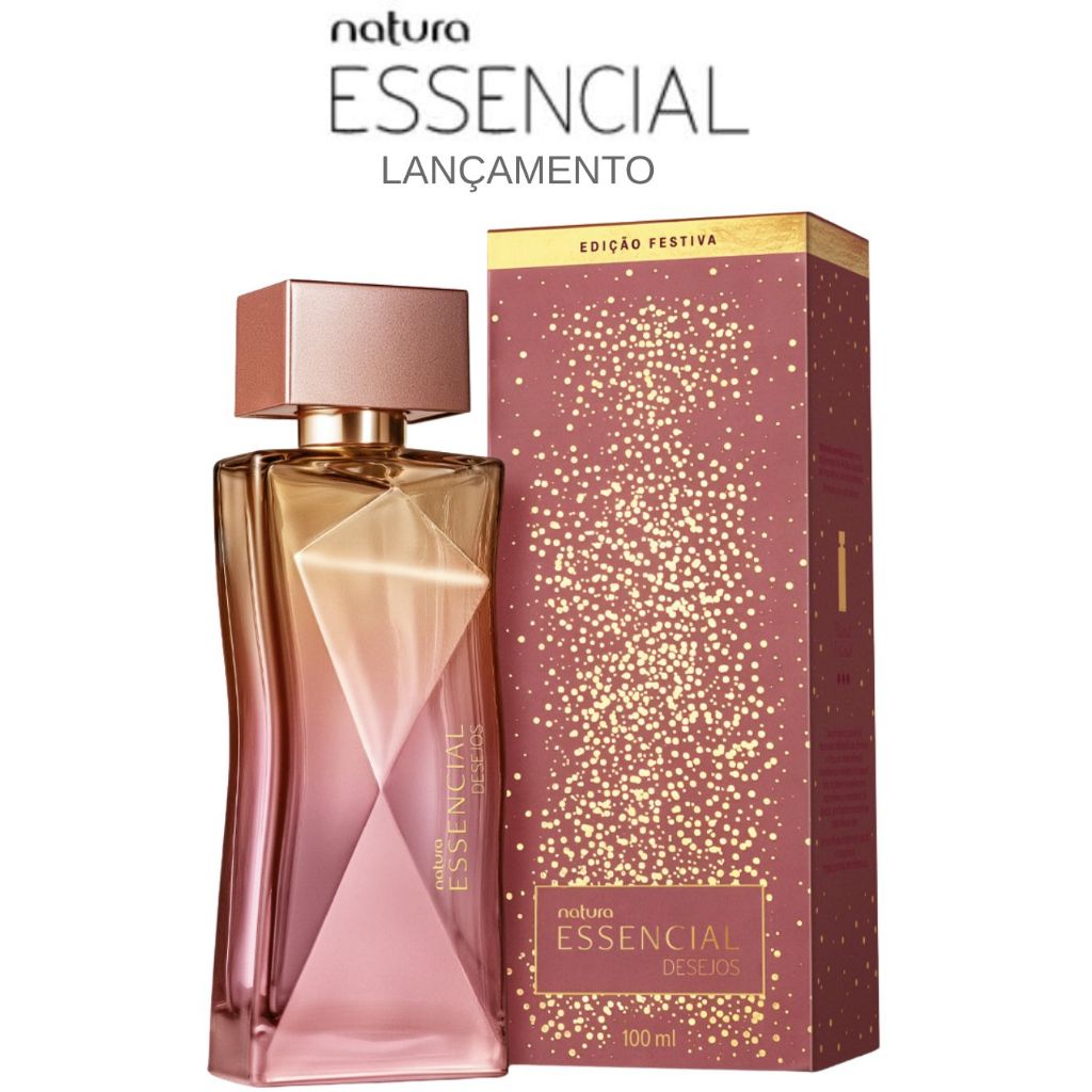 Natura Essencial Desejos Feminino 100 ml (GARANTIA DE ORIGINALIDADE) em Oferta na Shopee