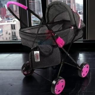 Carrinho De Boneca Berço Bebê Reborn Xikitinha C/ Bolsa e Mamadeira