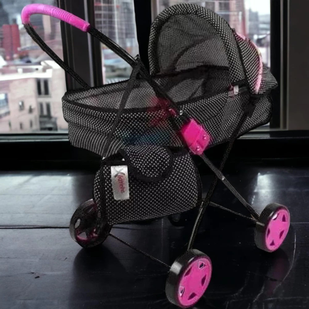 Carrinho De Boneca Bebê Reborn Xikitinha C/ Bolsa e Mamadeira size