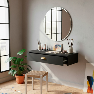 Penteadeira com Gaveta Multifuncional Suspensa Maquiagens Hall de Entrada em Oferta na Shopee