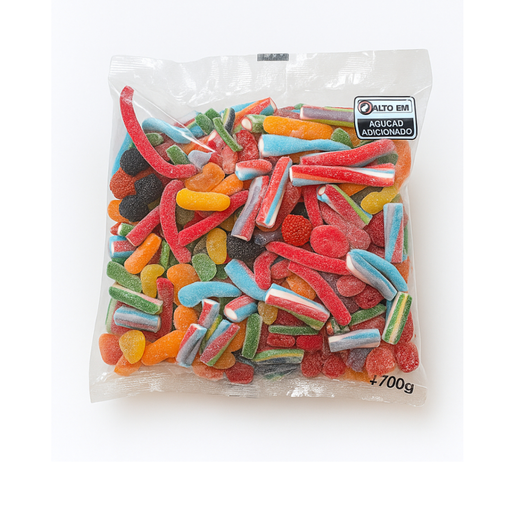 Mix Goma Regaliz Mix Bala de Goma Docile Envio mediante disponibilidade estoque