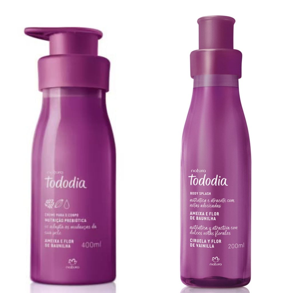 Combo Creme Hidratante + Body Splash Ameixa e Flor de Baunilha