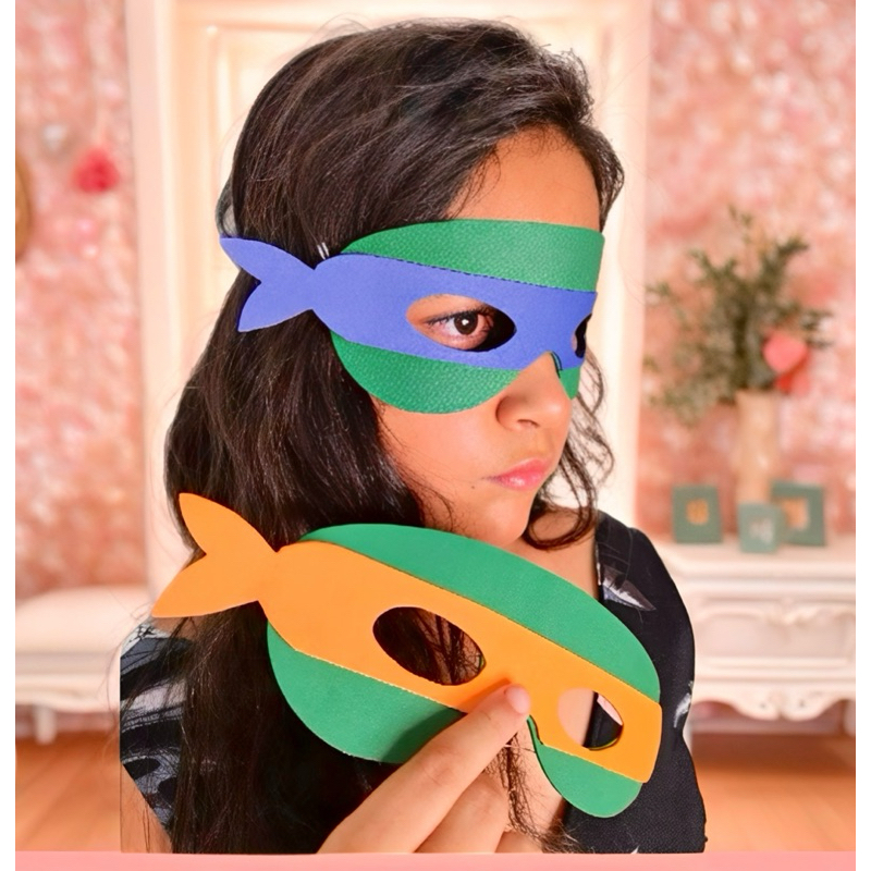 Máscara Tartaruga Ninja Eva  20 Unidades com elástico, festa, casamento, aniversário