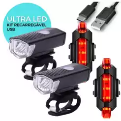 Lanterna Farol Para Bike Bicicleta Ultra Led a Prova D'Água