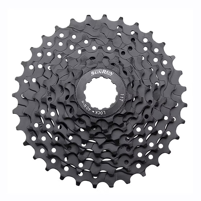Cassete 8v Index PRETO 11-32D Catraca Encaixe Bicicleta MTB Bike Speed Freeride