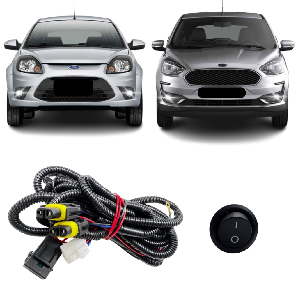 Chicote Farol De Milha Ford Ka Todos em Oferta na Shopee