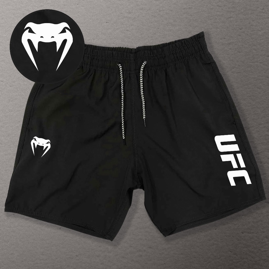Bermuda de Elastano UF.C 02 esportiva masculina -  Academia, corrida , treino, crossfit ANTIODOR confortavel