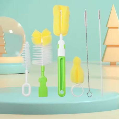 Escova para Limpeza Mamadeira e Bico Bebê Mãe