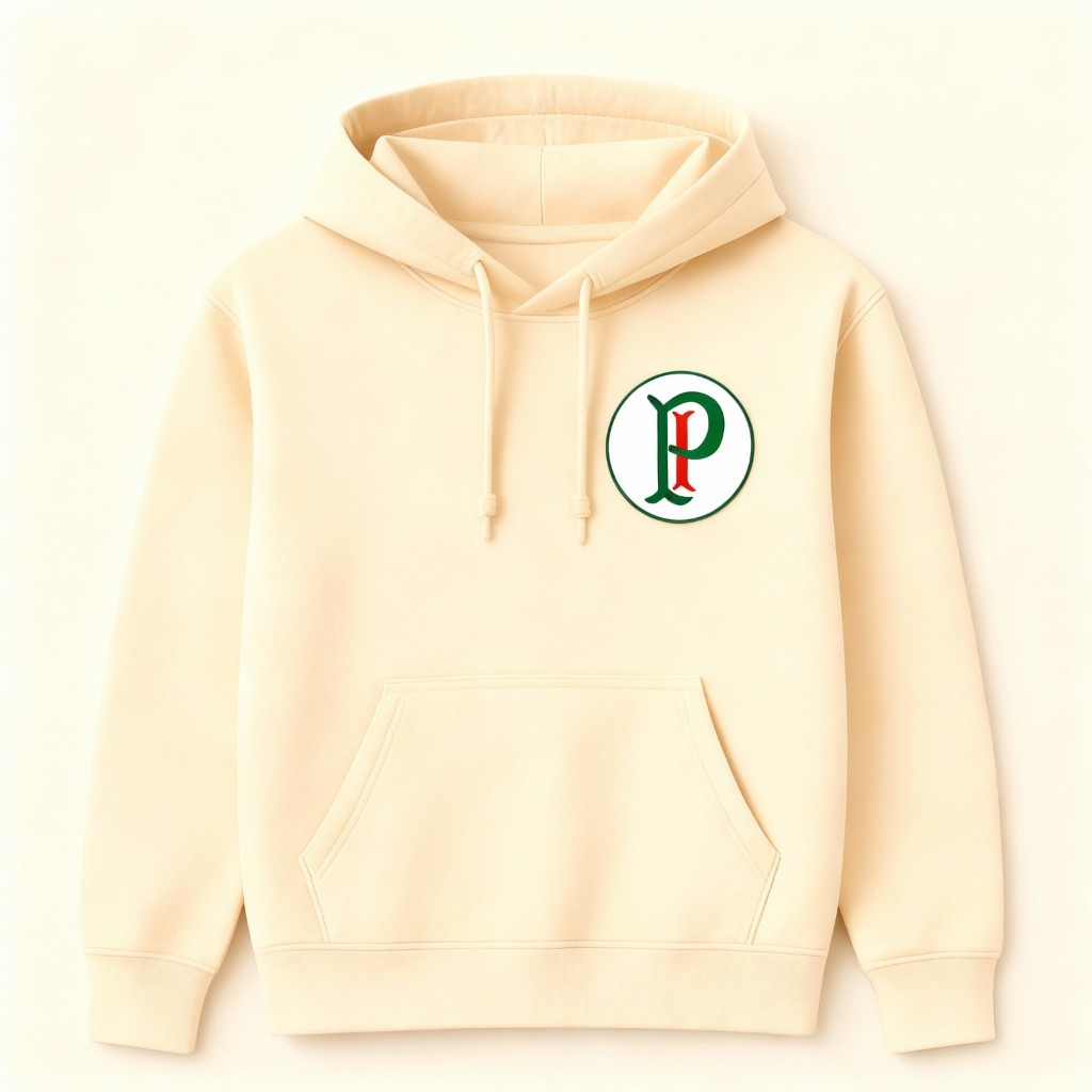 Moletom Blusa De Frio Palmeiras Time Canguru Masculina 100% Algodão Fio 30.1