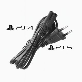 Cabo de Força Tipo 8 1,5m Compatível PS4 PS5 Xbox Fonte Bivolt Original Reforçado em Oferta na Shopee