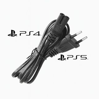 Cabo de Força Tipo 8 1,5m Compatível PS4 PS5 Xbox Fonte Bivolt Original Reforçado