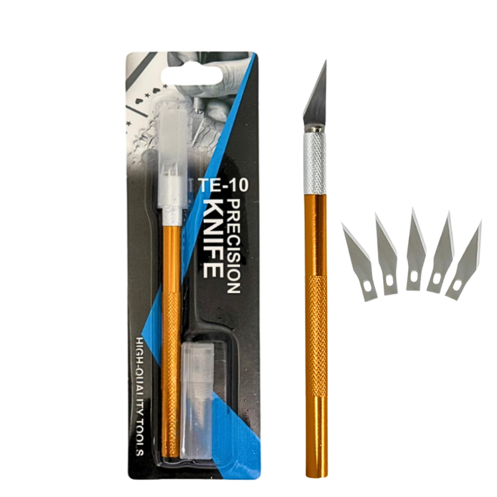 Bisturi Estilete De Precisão Para Corte Bisturi + 5 Lâminas