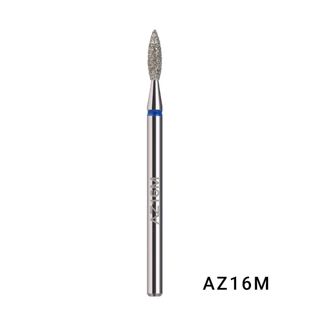 Broca de Cutícula Diamantada Azzio  - AZ16M Formato chama em Oferta na Shopee