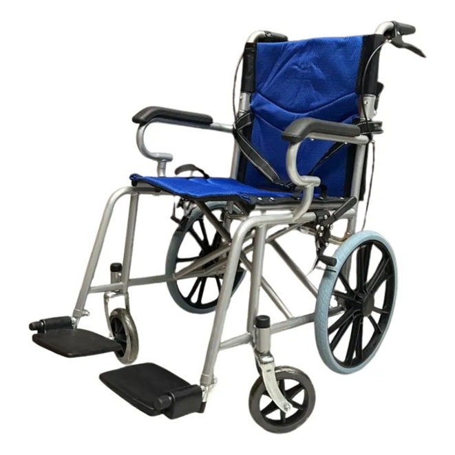 Cadeira De Rodas Dobrável Compacta Acolchoada Nova Até 100kg - BK