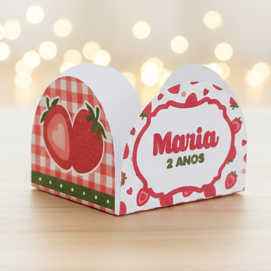 Forminhas de Doces Personalizadas Morango do Amor | Brigadeiro Docinhos Decoração Festa Aniversário Lembrancinhas