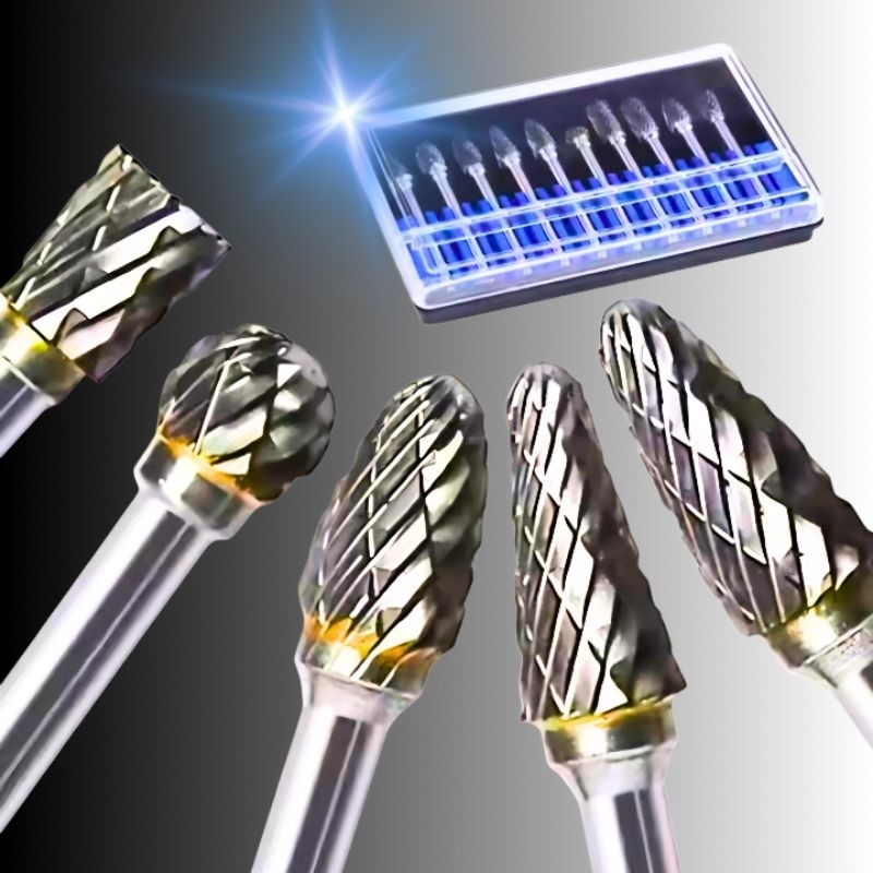 Jogo 10 Fresas Metal Duro Tungstênio Micro Retifica Dremel em Oferta na Shopee