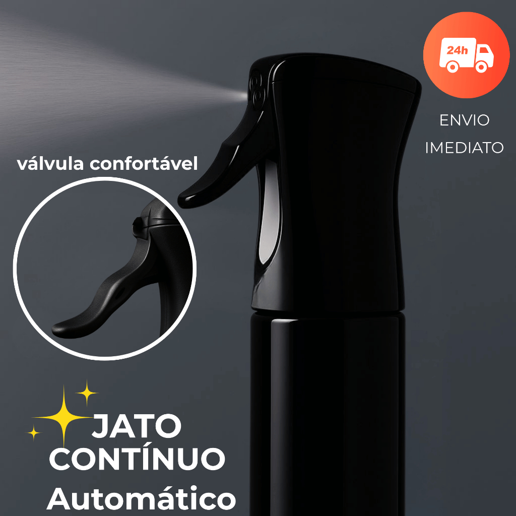 Borrifador Spray Pulverizador Profissional Automático Jato contínuo Cabelereiro Efeito Névoa