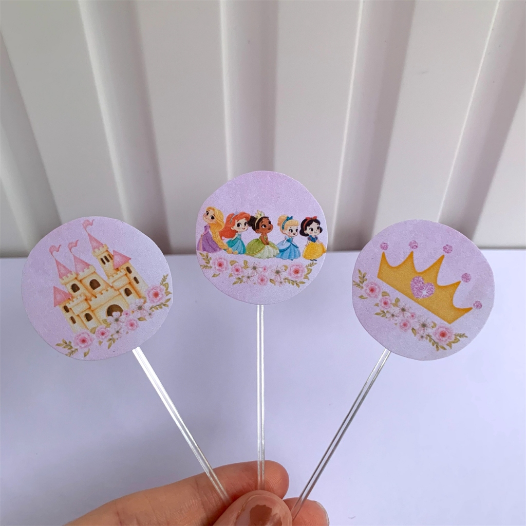 Topper de Doces Princesas Cute Personalizados /Lembrancinha de Festa /Aniversário