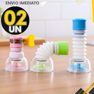 Kit 2 ou 1 Un - Bico Extensor De Torneira Color Rotação 360 Graus Retrátil Lavatorio Chuveirinho em Oferta na Shopee
