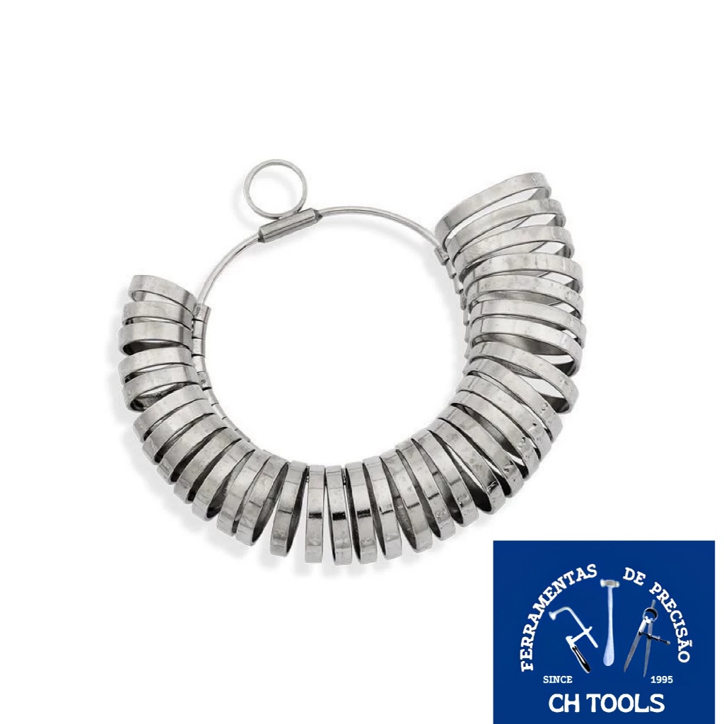 Aneleira De Metal - Medidor De Dedos - N° 01 Ao 36 em Oferta na Shopee