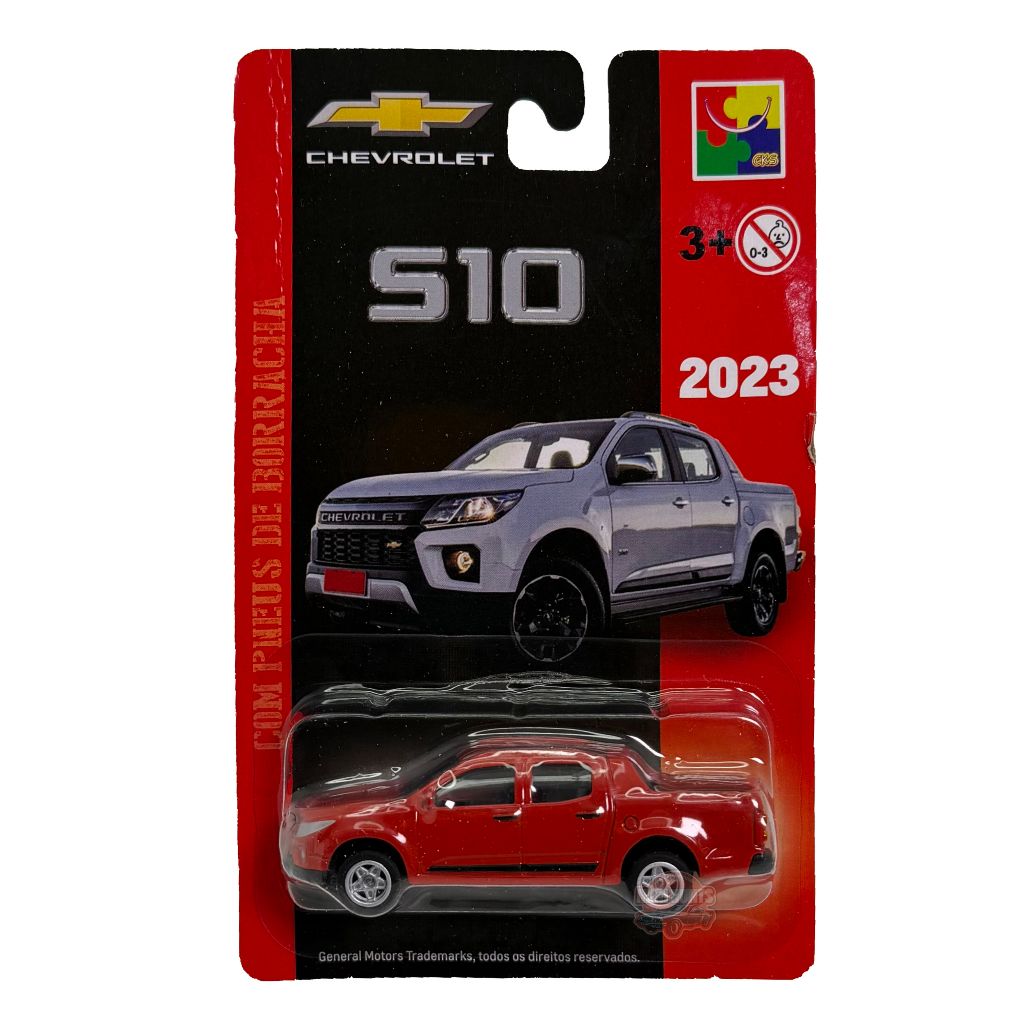 Miniatura 2023 Chevrolet S10 - Vermelho - CKS Toys
