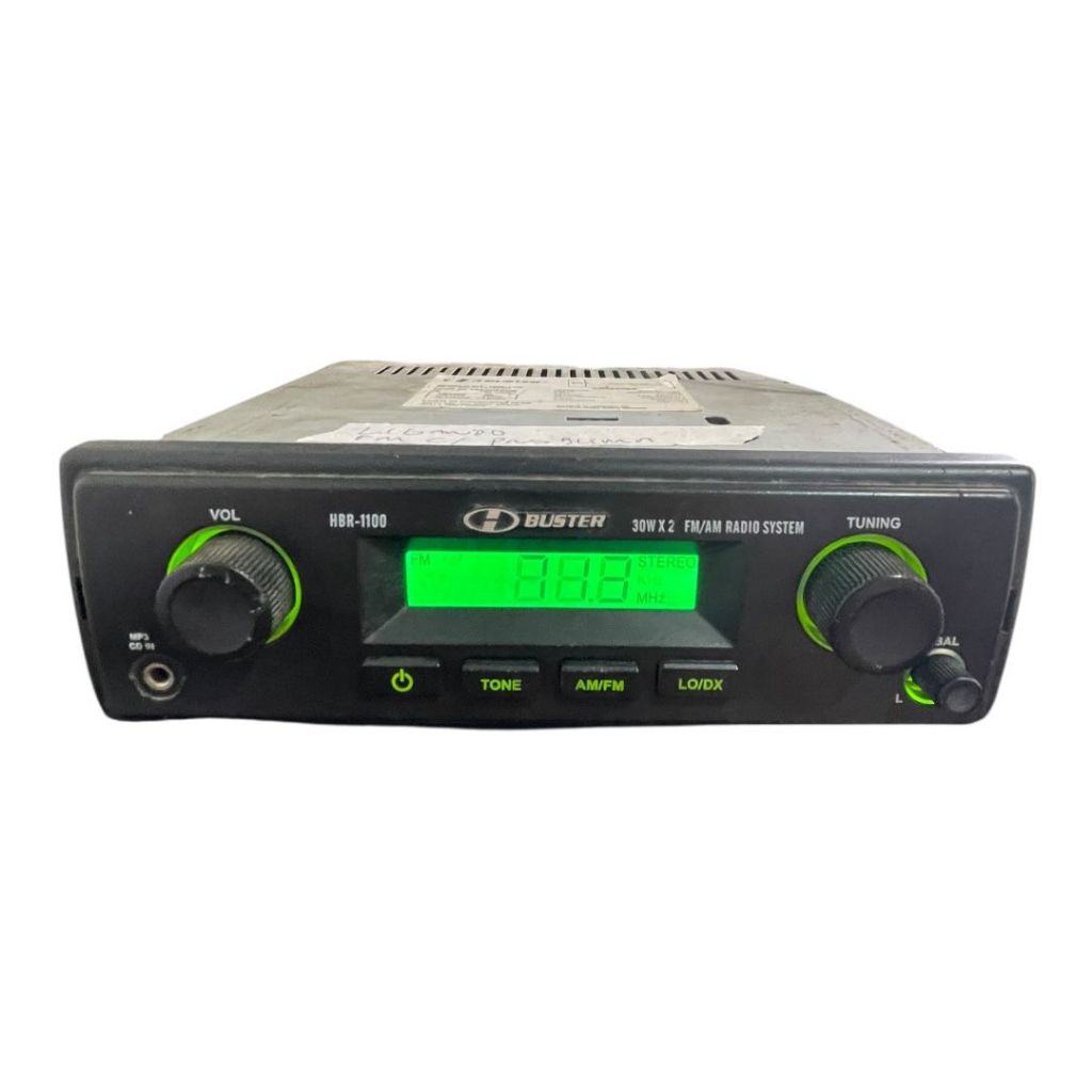 (USADO DETALHE) Rádio Automotivo H Buster HBD-1100 AM FM AUX 30WX2 12v