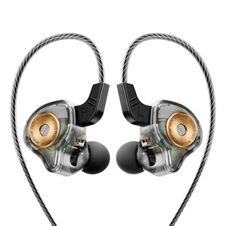 Fones de ouvido Qkz Ak6/Ak6 Ultra esportivos para corrida com controle de linha e microfone  Gamer Músico Com Case