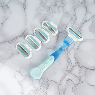 Lâminas de Barbear Feminina para Remoção de Pêlos/Barbear Suave/Lâmina Portátil/Compatível com lâminas Gillette em Oferta na Shopee