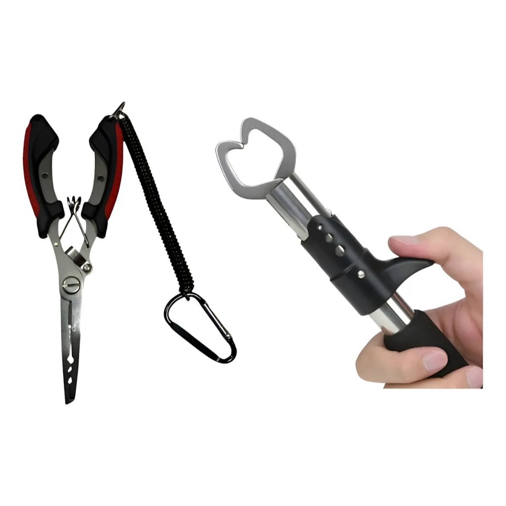 Alicate Multifuncional + Alicate de Contenção (Boga Grip) // KIT Alicates de Pesca // Harpya Fishing