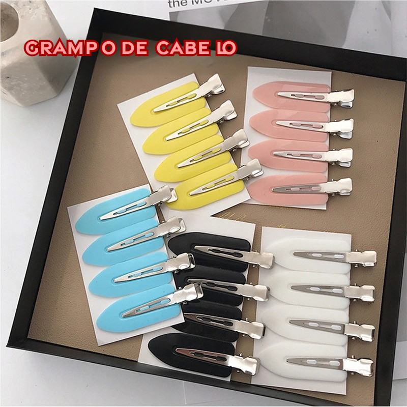 10 Peças Grampos de Jacaré Sem Costura - Para Meninas, Ideal para Franjas e Flyaways